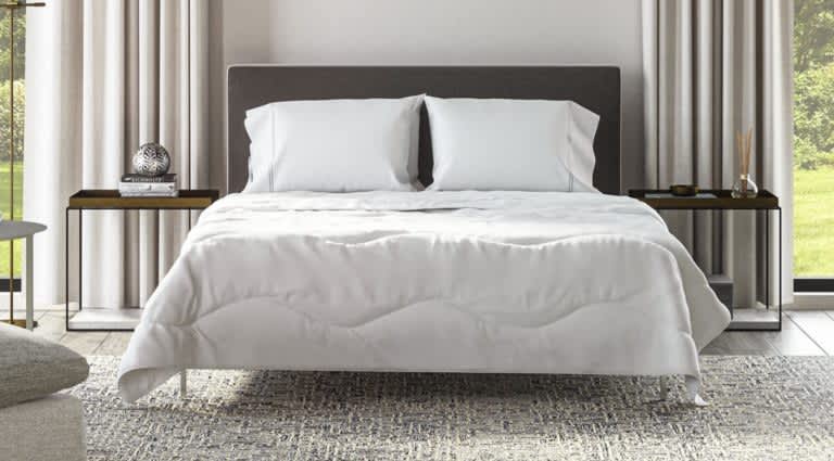 Best Cooling Comforters - Best Overall - Saatva Lightweight Down Alternative Comforter